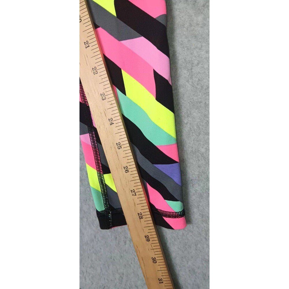 Victorias Secret VSX Sport Coolant Knockout Leggings S Neon Colorblock Abstract - Picture 8 of 10